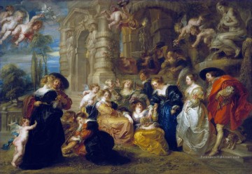 Le jardin de l’amour Baroque Peter Paul Rubens Peinture à l'huile
